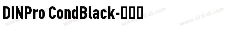 DINPro CondBlack字体转换